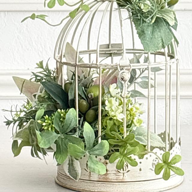 Green in the Cage|アンティーク鳥かごのボタニカルアレンジ | 4枚目